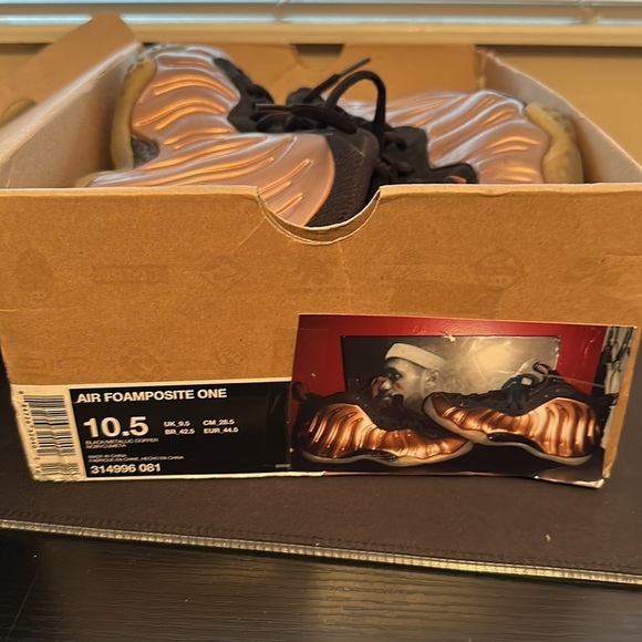 Nike Air Foamposite One Sz 10.5 Copper
